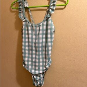 Zara Mint and White Gingham One-Piece